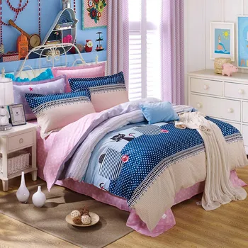 Pure bumbac brand mare set de lenjerie de pat 4/6pcs plapuma acoperă cearsaf de pat lenjerii de pat cuvertură cuvertură king queen-size desene animate singur