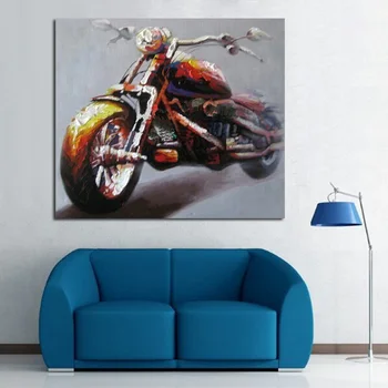 Pânză De Perete Moderne Imagini Hot Motocicleta Fara Rama, Pictura In Ulei Imagini De Artă Modernă, Arta De Perete Pictura Abstracta Cameră Decor