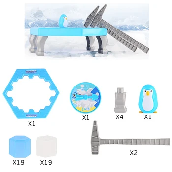 Părinte-copii Jocuri Hip Pinguin de Asamblare din Plastic Model 3D kit de Constructii Copii DIY Jucării Educaționale