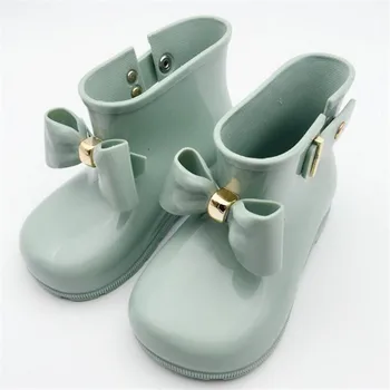 QGXSSHI Impermeabil Copii Sonw Cizme Jelly Moale pentru Sugari Fată de Pantofi Cizme pentru Copii Cizme de Ploaie Copii Arcul Fete Copii Ploaie Pantofi