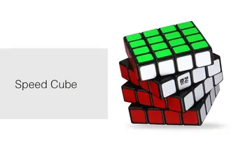 QiYi QiYuan 4X4X4 Cub Magic Profesionale Viteza Cub Metru Cub Puzzle Cub Cu Autocolante Copii Teaser Creier Cubo Magico Jucării.