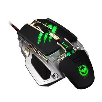RAJFOO Nou Mouse Laser USB mouse de Calculator Mouse de Gaming cu 7 Culori Respirație Lumina 4000DPI 4speed Transmissionf pentru Gamer