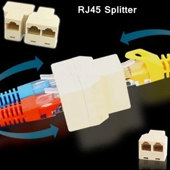 [ReadStar] 100BUC/LOT cablu de Retea RJ45 splitter feminin 1 la 2 de sex feminin adaptor mufa 8p8c splitter adaptor RJ45 splitter