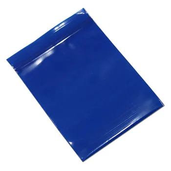 Reatil 2.5*3 cm 500Pcs/Lot Albastru Ambarcațiuni Mici Transparente Fermoar Gros Poli Pachet Sac din Plastic Moale cu posibilitate de Reînchidere de Ambalare Sac