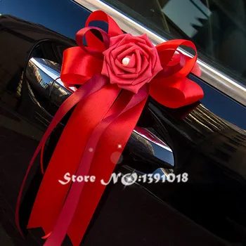 Red Rose s-a Căsătorit sărbători consumabile masina pluteste masina de nunta de nunta de decorare flori