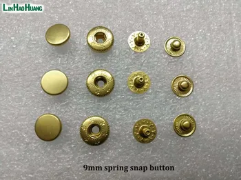 Reducere de 9mm patru parte snap butonul de lumină de aur primăvară snap 100set/lot metal alama butoane transport gratuit110902
