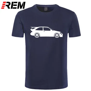REM T Camasa Bumbac Barbati cu Maneci Scurte Tee Shirt Escort Cosworth inspirat Cossie Masina de Raliu Scrisoarea Imprimate tricou