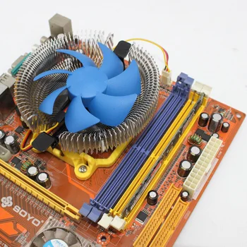 Ro-Laboratoare 25dBA Zgomot Redus 3pin Cooler CPU cu 90mm Detasabila Ventilator pentru procesor Intel LGA 775/ LGA 1155X, pentru AM2/AM2+/AM3/FM1 - Albastru