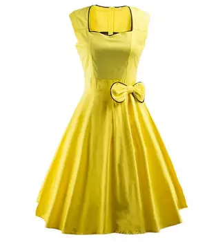 Rochie de vara 2016 epocă Rockabilly rochii de 60 50 de ani de Epocă Leagăn Mare florale Pinup scurt timp Tipărite Hepburn rochie
