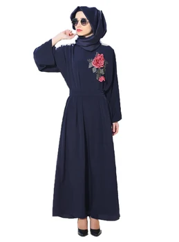 Rochie musulman Sifon îmbrăcăminte islamic abaya pentru femei negru abaya B8066