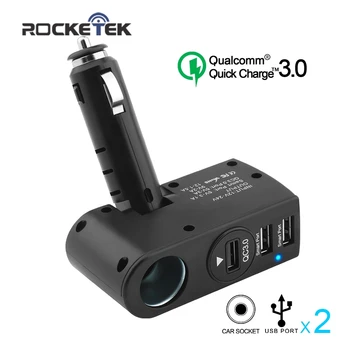 Rocketek inteligent IC Rapid QC USB 3.0 pentru telefon, auto Incarcator 1 Adaptor Priza Bricheta Auto Splitter auto-incarcator potrivit 2.0