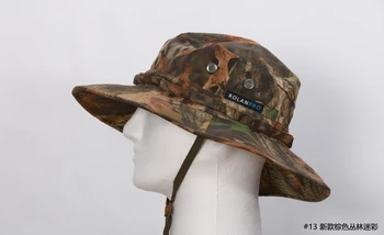 ROLANPRO Moda Camuflaj Alpinism Capace pentru Barbati Femei de Vară Om Rotund Boonie Pălării Militare de Camping în aer liber Pălărie