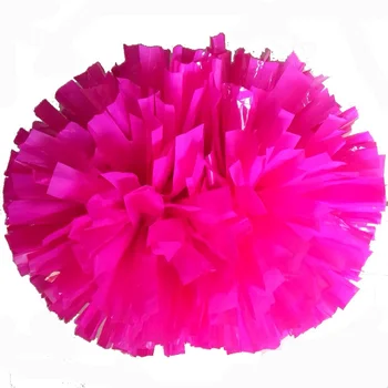 Roz pompoane majorete (2piese/lot) 40CM Noroc pompon cu mijlocul mâner din plastic de Culoare poate combinație gratuit