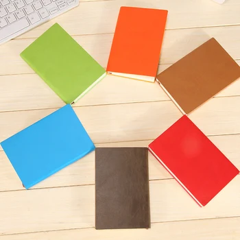 RuiZe 6 buc / lot acoperire moale din Piele de buzunar notebook A7 mici notepad mini carte notă de jurnal de creație papetărie de înaltă calitate