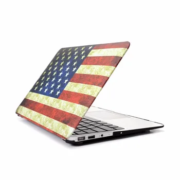 RYGOU Caz pentru Noul Macbook pro 2016 din SUA/UK Flag Cauciucat Finsh Greu de Caz pentru Apple Macbook Air Pro Retina 11 12 13 15 inch