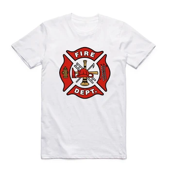 S-XXX Barbati prient Pompier Cadou Pompier alb interesante haioase tricou cu maneca Scurta, O-Neck Tricou Camisetas