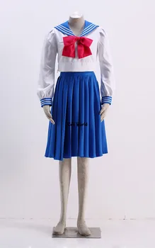 Sailor Moon Crystal Ami Mizuno Uniformă Școlară Costum De Marinar Topuri Pulover Pulover Hoodie Rochie Costum Cosplay Anime Costume