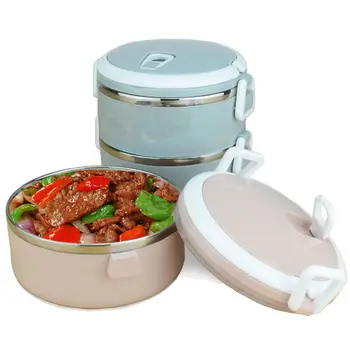 Sanqia 2 Straturi etanșe din Oțel Inoxidabil 304 Cutie de prânz Portabil Picnic Food Container bento tiffin cutie termica cutie de depozitare