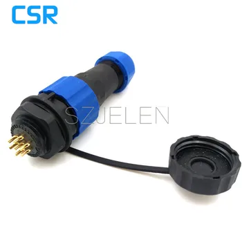 SD16 , 7 pin rezistent la apa IP68 Conector cablu de Alimentare plug-and-socket, Mașini și echipamente pentru montare pe panou conector cablu de alimentare