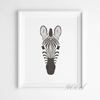 Set de Animal Panza Arta Print Tablou Poster, Girafa, Zebra, ghepard Imagini de Perete pentru Decoratiuni, Decor Acasă FA384