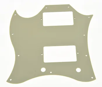SG Standard Fata Complet Chitara Pickguard Zero Placă în Vârstă de Perla 3 Straturi w/ Șuruburi