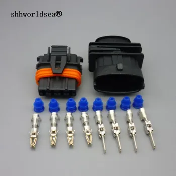 Shhworldsea 5/10/50/100sets 4 Pin 3.5 mm Automată a debitului de aer senser plug Masina de osie/de presiune de admisie conector plug 368162-1