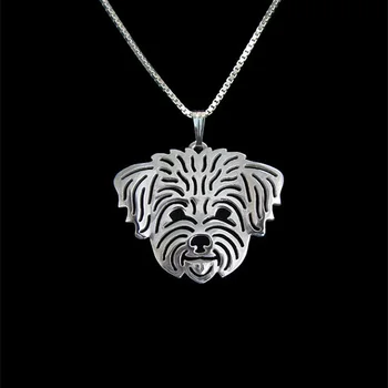 Shih-Tzu (în puppy/animale de companie tunsoare) pandantiv si colier pentru femei de aur placate cu argint colier barbati animal de bijuterii gratuit nava