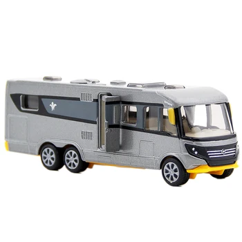 SIKU Aliaj Motorhome Mașină de Jucărie Simulare Camping RV Mașină de Model de turnat sub presiune, Metal Mini Autobuz Jucarii Pentru Copii Brinquedos Cadou Trailer