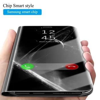 Smart Fereastra De Vizualizare Clar Oglindă De Acoperire Pentru Samsung Galaxy S7 S8 Plus S6 Edge Smart Cip Caz Pentru Samsung Nota 8 Nota 5 Sta Cove