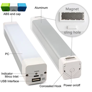 SMD2835 51LEDs în aer liber Lumina Camp USB Reîncărcabilă 5W Portabil Corturi de Urgență Lampă de Noapte Drumeții Lumini Felinar Solar Panou