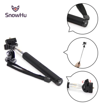 SnowHu pentru Gopro Accesorii Portabile, Stick-Monopod Telescopic Adaptor de Montare Trepied pentru go pro Hero 5 4 3+ sjcam xiaomi yi GP55