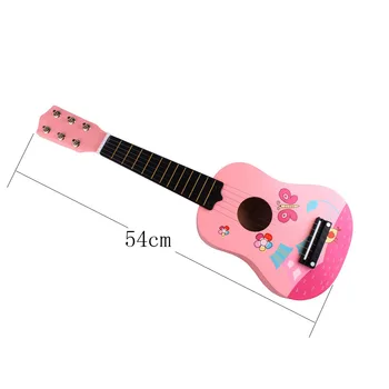 SOACH noi 2017 Copii chitara cu 6 corzi ukulele fluture Roz fată Copil din lemn chitara acustica incepator mici guitarra