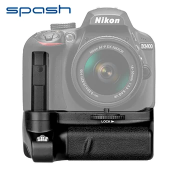 Spash Vertical Grip Baterie cu 2 buc EN-EL14 Baterii pentru Nikon D3400 Camere DSLR Maner Suport Pack-Set de Baterii