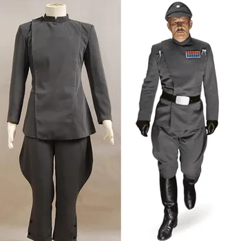 Star Wars Imperial Ofițer Costum Gri Uniform Întregul Set Cosplay Costum Pentru Petrecerea De Halloween De Sex Masculin Top Si Pantaloni