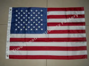 Steagul American cu Alamă Broderie 360X240cm (12x8FT) 1500g livrare gratuita Dungi Cusute Nailon NE BRODATE STELE