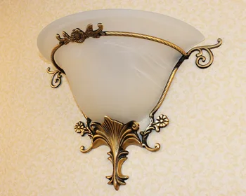 Stil European Cupru LED Lampă de Perete Coridor, Culoar Dormitor Lămpi de Perete