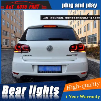 Styling auto pentru toate modelele VW Golf 6 Stopuri Golf 6 2009-2012 R spate cu LED-uri Lampa de Golf6 Lampă Spate cu LED DRL+Frana+Park+Semnal led