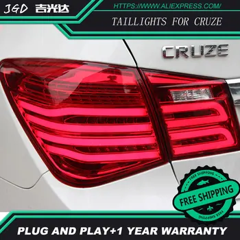 Styling auto stopuri pentru Chevrolet Cruze 2009-2013 stopuri spate cu LED-uri Lampa spate portbagaj lampă capac drl+semnal+frana+inversă