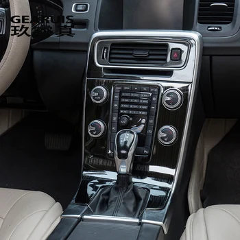 Styling auto Tapiterie Interior Aer conditionat CD panoul de control Autocolante decorare huse Pentru volvo S60-2018 accesorii auto