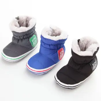 Super Cald Zăpadă de Iarnă Pantofi pentru Copii Cizme Copilul Cald Pantofi pentru Copii Marca Tesatura de Bumbac Cizme Primul Walker 0-18M