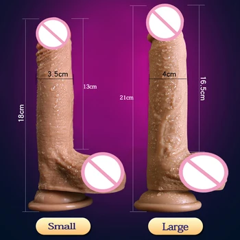 Super Moale Dublu strat de Silicon Vibrator Realist Penis Artificial sex Masculin Penisului Penis de sex Feminin Masturbator Adult Jucarii Sexuale Pentru Femei