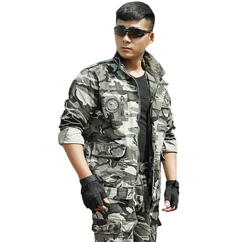 Tactic Costum Militar de Marină Soldat CS Camo Sacou + Pantaloni Armata Camuflaj Îmbrăcăminte Mens Forțele Speciale de Marfă Haine