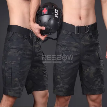 Tactice de Camuflaj pantaloni Scurți Bărbați Militare de Vară în aer liber de Sport Reglabile pantaloni Scurți de Marfă Airsoft Teren de Paintball Joc de Poliție SWAT