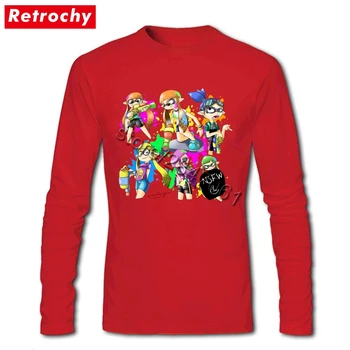 Teeshirts Splatoon Băiat 80 Tricou pentru Bărbați Mâneci Lungi Vânzare de Marcă Oficială de Îmbrăcăminte