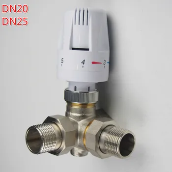 Termostat automat supapa Termostatului raditor cu Trei căi din alamă supapă DN20-DN25