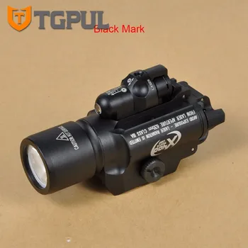 TGPUL Tactice X400 Arma Lumina LED Lanterna pentru Pistol Pistol cu Laser Combo Lumina de Vânătoare Scout Lanterna pentru Weaver Picatinny Feroviar