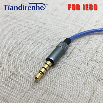Tiandirenhe ie80 cablu pentru Sennheiser IE8 IE80 IE8i Cască Modernizarea Înlocuire Singur Cristal Cupru Cască Cabluri cu microfon