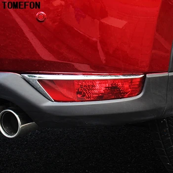 TOMEFON 2 BUC Pentru Mazda CX-5 CX5 2017 2018 ABS Cromat Spate Coada de Ceață Lumina de Lampă Capac Tapiterie Auto Exterioare Accesorii