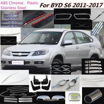 Top pentru BYD S6 2011 2012 2013 2016 2017 masina fața capului de ceață lampa de Lumina detector de cadru stick-ABS cromat capac trim 2 buc