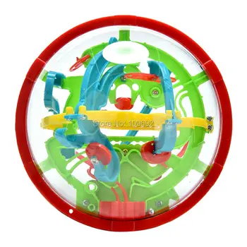 Transport gratuit 100 de Pași Magic Intelectul Labirint 3D Puzzle Ball Joc de Copii Creierului Copii Educative Jucarii de Cadouri de Echilibru, Capacitatea de Logica